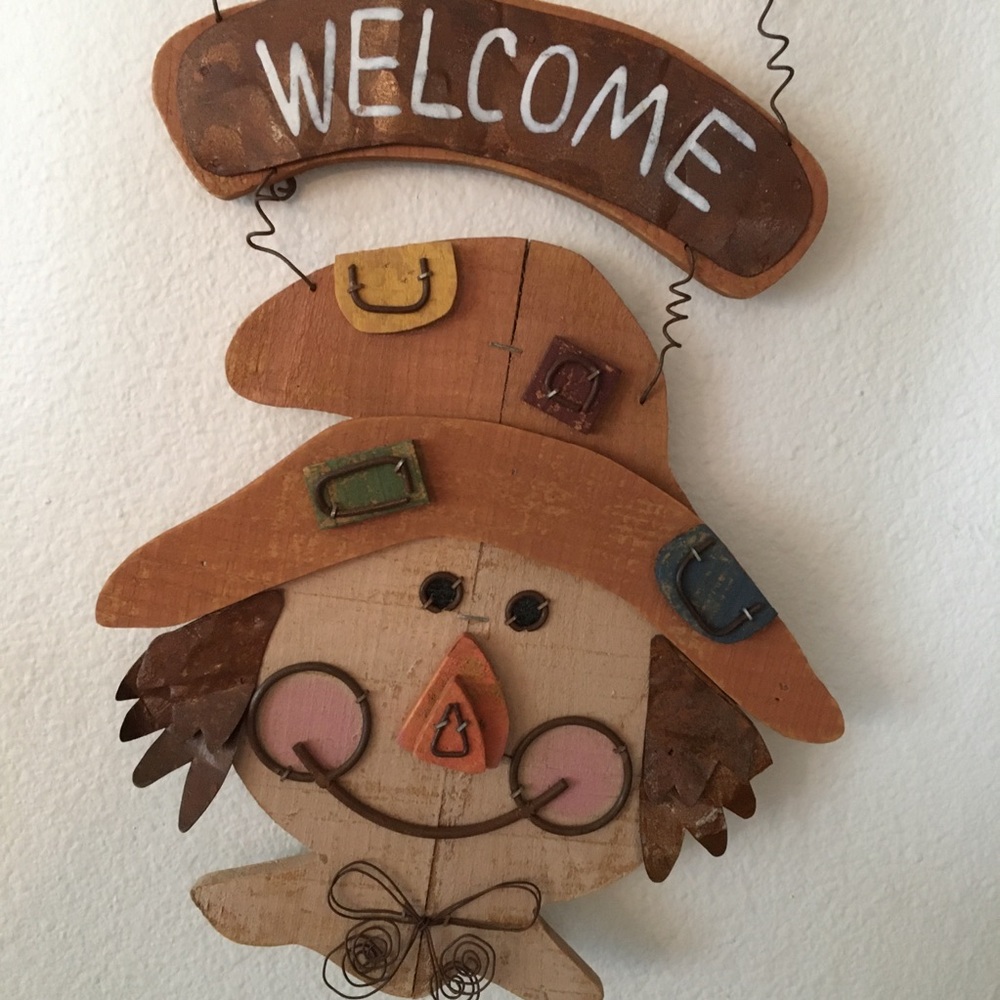 Scarecrow Welcome Door Hanger